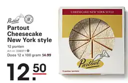 Sligro Partout Cheesecake New York style aanbieding