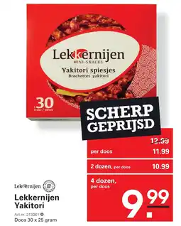 Sligro Lekkernijen Yakitori aanbieding