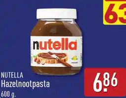 ALDI Nutella Hazelnootpasta aanbieding