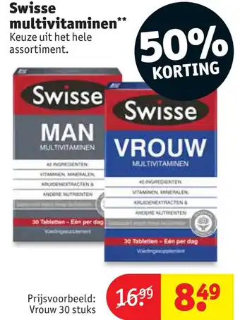 Kruidvat Swisse multivitaminen aanbieding