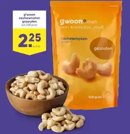 Boon`s Markt g'woon cashewnoten gezouten aanbieding