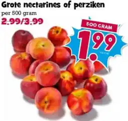 Boon`s Markt Grote nectarines of perziken aanbieding