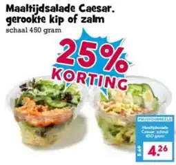 Boon`s Markt Maaltijdsalade Caesar, gerookte kip of zalm aanbieding