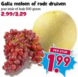 Boon`s Markt Galia meloen of rode druiven aanbieding