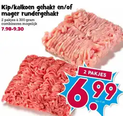 Boon`s Markt Kip/kalkoen gehakt en/of mager rundergehakt aanbieding