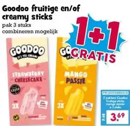 Boon`s Markt Goodoo fruitige en/of creamy sticks aanbieding