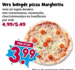 Boon`s Markt Vers belegde pizza Margherita aanbieding