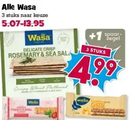 Boon`s Markt Alle Wasa aanbieding