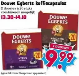 Boon`s Markt Douwe Egberts koffiecapsules aanbieding