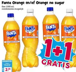 Boon`s Markt Fanta Orange en/of Orange no sugar aanbieding