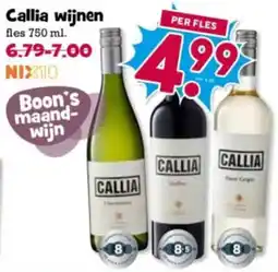 Boon`s Markt Callia wijnen aanbieding