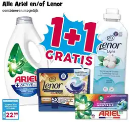 Boon`s Markt Alle Ariel en/of Lenor aanbieding