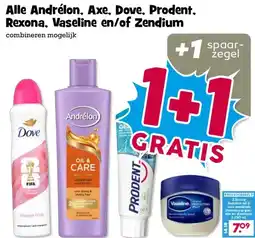 Boon`s Markt Alle Andrélon, Axe, Dove, Prodent, Rexona, Vaseline en/of Zendium aanbieding