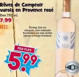 Boon`s Markt Rêves de Comptoir varois en Provence rosé aanbieding