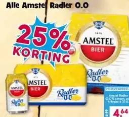 Boon`s Markt Alle Amstel Radler 0.0 aanbieding