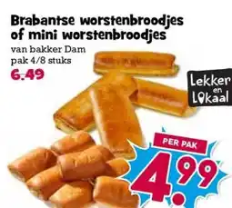 Boon`s Markt Brabantse worstenbroodjes of mini worstenbroodjes aanbieding