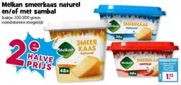 Boon`s Markt Melkan smeerkaas naturel en/of met sambal aanbieding