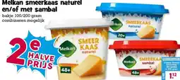 Boon`s Markt Melkan smeerkaas naturel en/of met sambal aanbieding