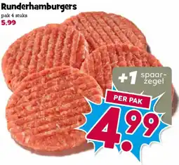 Boon`s Markt Runderhamburgers aanbieding
