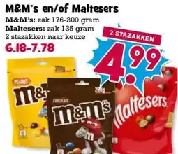 Boon`s Markt M&M's en/of Maltesers aanbieding