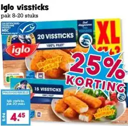 Boon`s Markt Iglo vissticks aanbieding