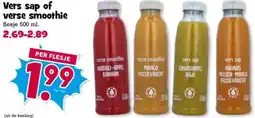 Boon`s Markt Vers sap of verse smoothie aanbieding