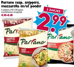 Boon`s Markt Parrano rasp, snippers, mozzarella en/of poeder aanbieding