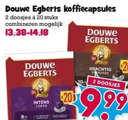 Boon`s Markt Douwe Egberts koffiecapsules aanbieding