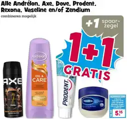 Boon`s Markt Alle Andrélon, Axe, Dove, Prodent, Rexona, Vaseline en/of Zendium aanbieding