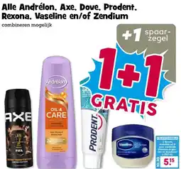 Boon`s Markt Alle Andrélon, Axe, Dove, Prodent, Rexona, Vaseline en/of Zendium aanbieding