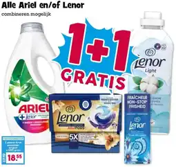 Boon`s Markt Alle Ariel en/of Lenor aanbieding