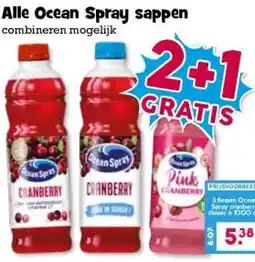 Boon`s Markt Alle Ocean Spray sappen aanbieding