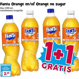 Boon`s Markt Fanta Orange en/of Orange no sugar aanbieding