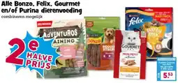 Boon`s Markt Alle Bonzo, Felix, Gourmet en/of Purina dierenvoeding aanbieding