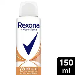 Albert Heijn Rexona Workout hi-impact anti-transpirant spray aanbieding