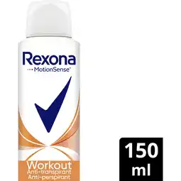 Albert Heijn Rexona Workout hi-impact anti-transpirant spray aanbieding