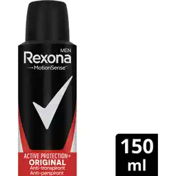 Albert Heijn Rexona Men protection anti-transpirant spray aanbieding