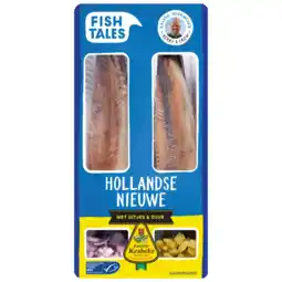 Albert Heijn Fish Tales Hollandse nieuwe met kesbeke zuur aanbieding