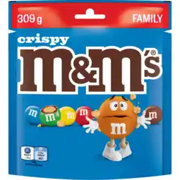 Albert Heijn M&M'S Crispy chocolade family aanbieding