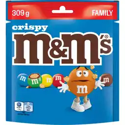Albert Heijn M&M'S Crispy chocolade family aanbieding