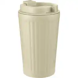 Albert Heijn Day Koffiebeker beige RVS 400ml aanbieding