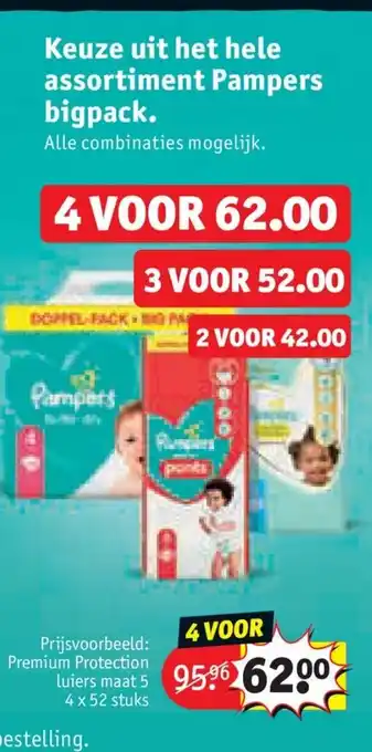 Kruidvat Keuze uit het hele assortiment pampers bigpack aanbieding