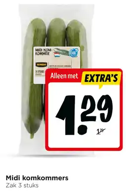 Jumbo Midi komkommers aanbieding