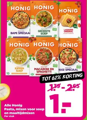Alle honig pasta, mixen voor soep en maaltijdmixen