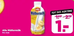 PLUS Alle Müllermilk aanbieding