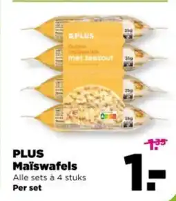 PLUS Plus maïswafels aanbieding