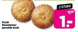 PLUS Plus roomboter gevulde koek aanbieding