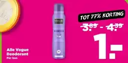 PLUS Alle vogue deodorant aanbieding