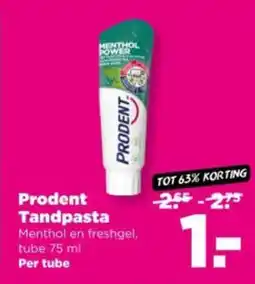 PLUS Prodent Tandpasta aanbieding