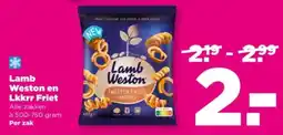 PLUS Lamb weston en lkkrr friet aanbieding